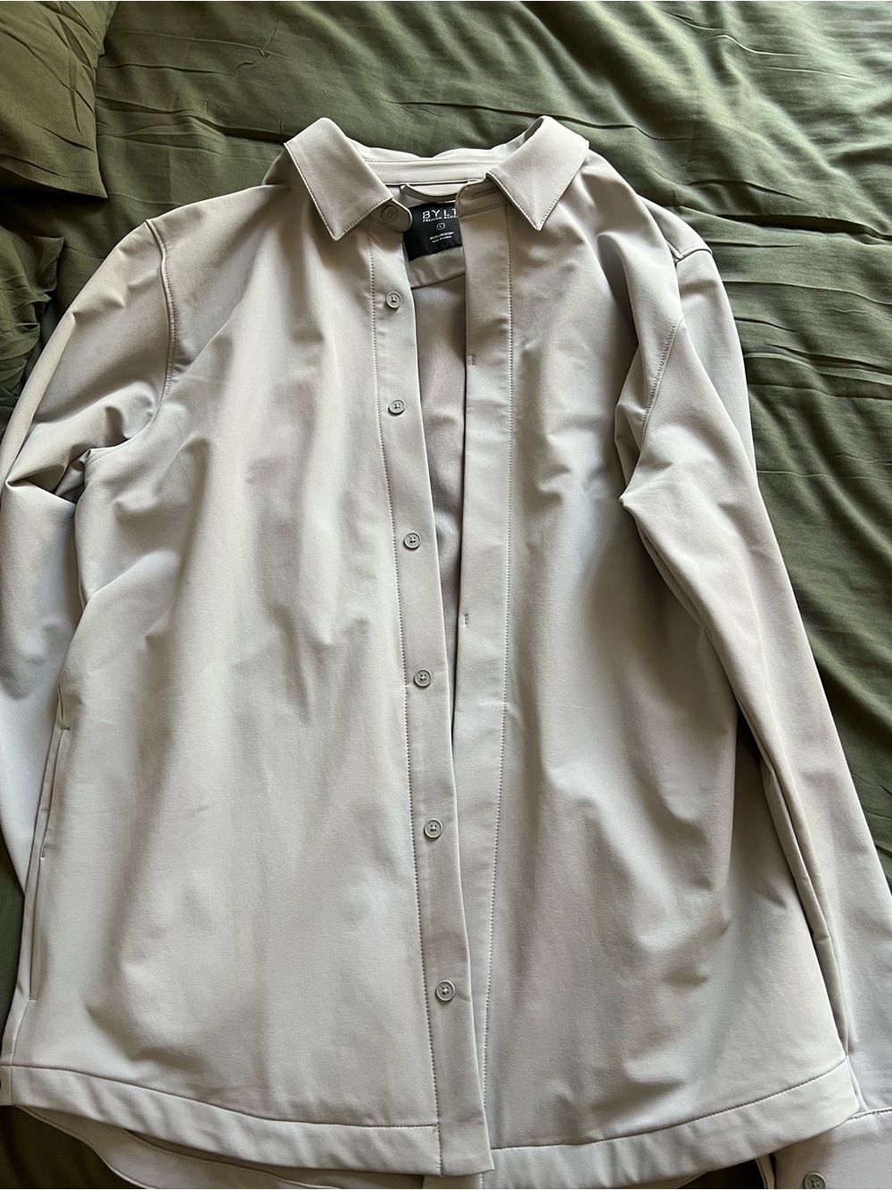 BYLT Men’s Tech Nylon Jacket. Storm color. Size L. Like new.